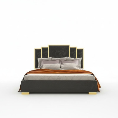 Bett 2x Nachttisch 3 tlg Schlafzimmerset Design Modern Luxus Nachttische