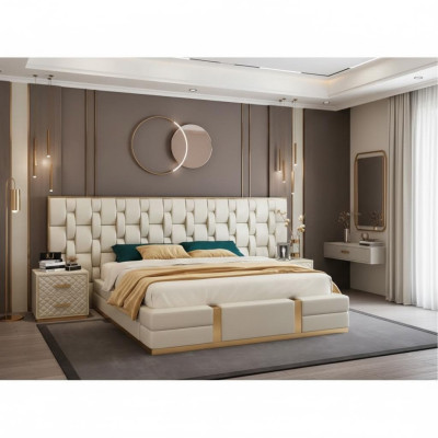 Luxus Schlafzimmer Set Komplettes Zimmer Möbel Bett Nachttisch Einrichtung