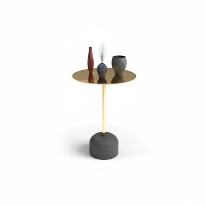 Luxuriöser Runder Beistelltisch Wohnzimmer Couchtisch Designer Möbel