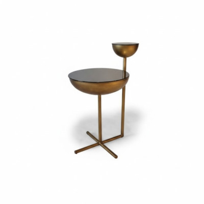 Moderner Beistelltisch Mit Glasplatte Designer Runder Couchtisch Stil
