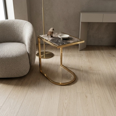 Luxus Beistelltisch Designer Wohnzimmertisch Edelstahl mit Glasplatte