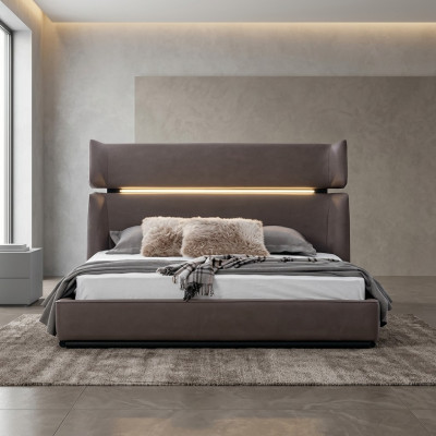 Schlafzimmer Luxus Bett Modern stilvolles Modern Bett grau 180x200