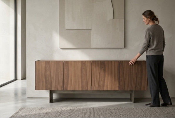 Design Konsole Wohnzimmer Holz Luxus Konsolen Braun Kommode Sideboard