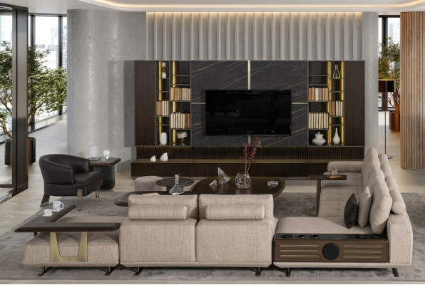 Wohnlandschaft L-Form Ecksofa Couch Design Polster Garnitur Sofa Ecke Neu