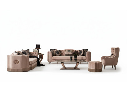 Luxus Sofagarnitur 4+3+1 Set Sessel Modernen Design Chesterfield Möbel