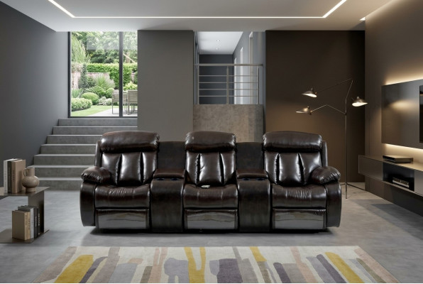 Aufwendig Wohnzimmer Sofa 3 Sitzer Wohnzimmer Möbel Deluxe Sofa Braun