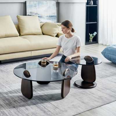 Runde Couchtisch Kaffeetisch Beistelltisch Designer Wohnzimmer Tische