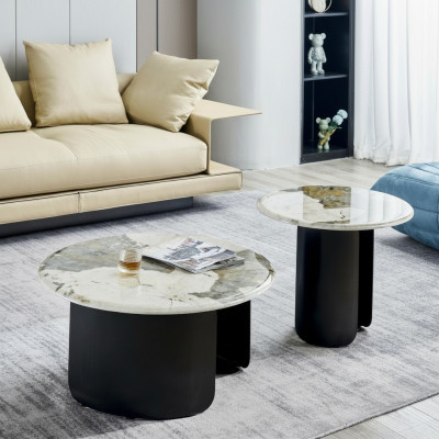 Couchtisch Luxus Marmor Wohnzimmer Design Kaffeetisch Möbel Neu