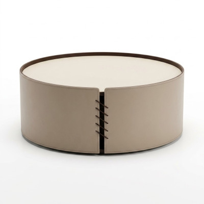 Wohnzimmer Runder Couchtisch grün Luxus Design neu Material Holz