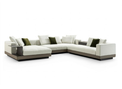 Ecksofa weiß U-Form Luxus Stil Modern Wohnzimmer Sofa Wohnlandschaft