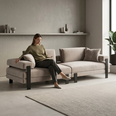 Wohnzimmer Sofa 2 Sitzer Luxus Designer Couch Polstersofas Modern Neu
