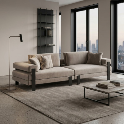 Wohnzimmer Sofa 2 Sitzer Luxus Designer Couch Polstersofas Modern Neu