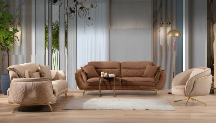 Sofagarnitur 3 2 1 Sitzer Set Design Sofa Polster Couchen Modern Luxus