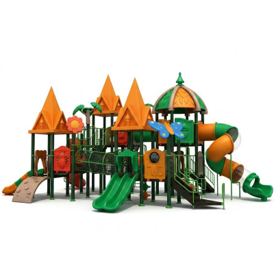 Spielturm mit Rutsche Kletterturm Spiel Gerät Anlage Outdoor Spielplatz