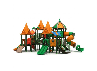 Spielturm mit Rutsche Kletterturm Spiel Gerät Anlage Outdoor Spielplatz