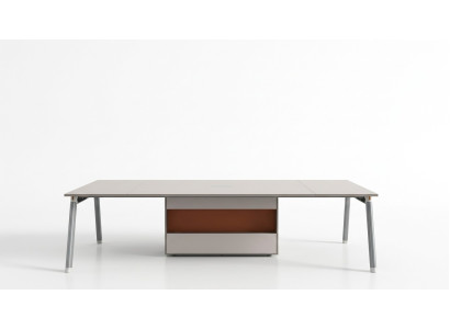 Großer Schreibtisch Büroeinrichtung Team Tisch Designer Büromöbel