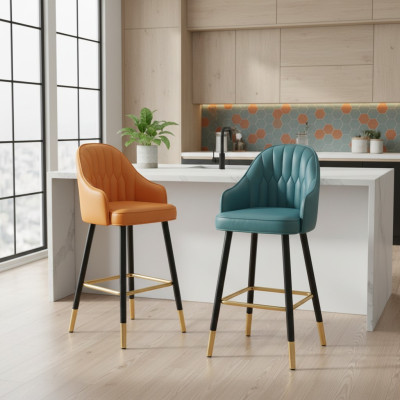 Barhocker Barstuhl Stoff Design Barstühle Bar Hocker Esszimmer Stühle