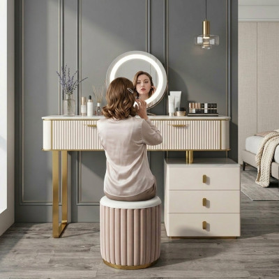 Schminktisch Spiegel Luxus Konsole Kommode Schlafzimmer Konsolentisch