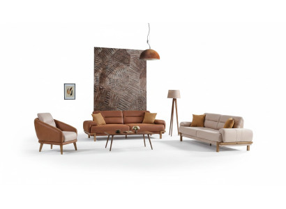 Sofagarnitur 3+3+1 Sitzer Möbel Luxus Set Sofagarnitur Modern Set 3tlg