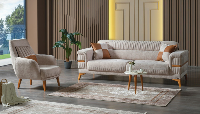 Sofagarnitur 3+1 Sitzer Modern Relax Sessel Modern Stil 2tlg Luxus Wohnzimmer