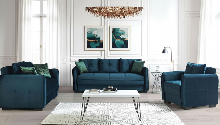 Schlafsofa Garnitur Sitzpolster Sofagarnitur Couch 3+2+1 Sitz Couchen Sofas	
