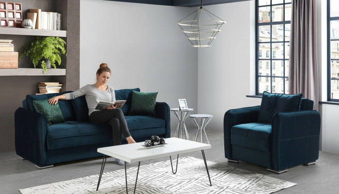 Sofagarnitur 3+1 Sitzer Sessel Garnitur Modern Relax Sessel Möbel Luxus
