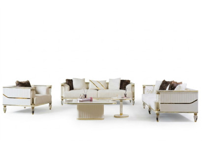 Sofagarnitur 3+3+1 Sitzer Sessel Garnitur Modern Relax Sessel Möbel Neu