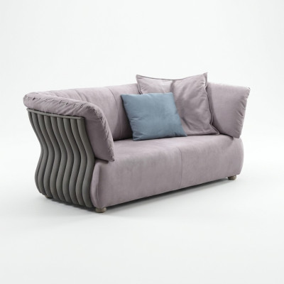 Sofa 2 Sitzer Designer Sofa Couch Polster Sofas Couchen Stoff Textil Neu