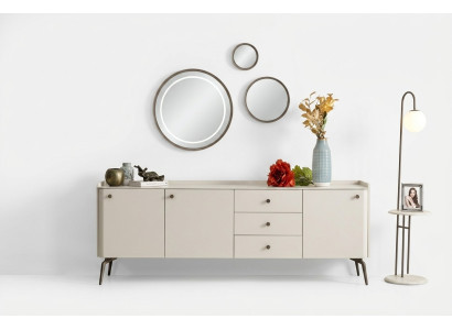 Luksuzna bela oblikovana jedilnica bufet, eleganten bufet