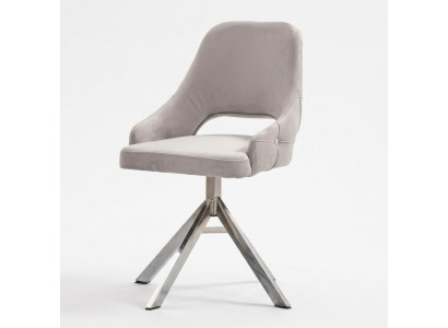 Luxus Stuhl Set 6x Stühle Essgruppe Garnitur Esszimmer Lehnstühle Sessel Metall