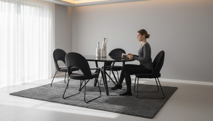 Esszimmer Garnitur Set Esstisch 6x Stühle Komplettes Set Luxus 7tlg