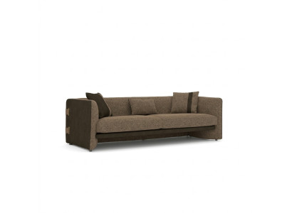 Sofa Dreisitzer Polster Textil Wohnzimmer Couch Design Luxus Polstermöbel