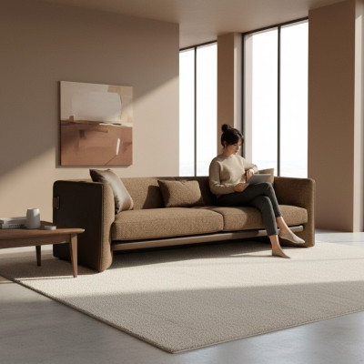 Wohnzimmer Sofa Dreisitzer Polstermöbel Couch Modern Design Polster Textil