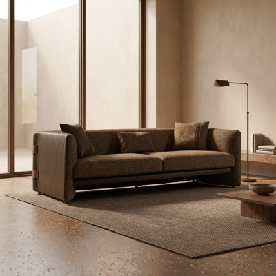 Wohnzimmer Sofa Dreisitzer Polstermöbel Couch Modern Design Polster Textil