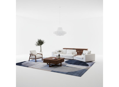 Luxus Sofagarnitur Komplett Dreisitzer Sofa Polstermöbel Sessel Einrichtung