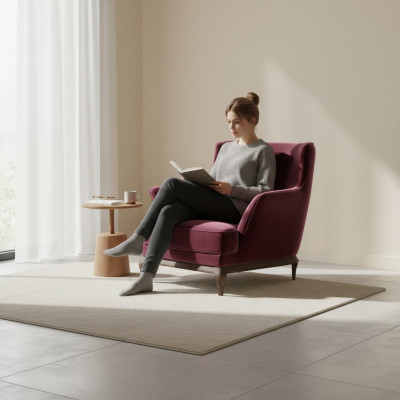 Modern Luxus Sessel Wohnzimmer Möbel Polstersessel Design Einrichtung