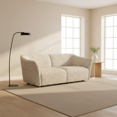 Modern Sofa Zweisitzer Couch Wohnzimmer Einrichtung Design Textil Möbel Neu
