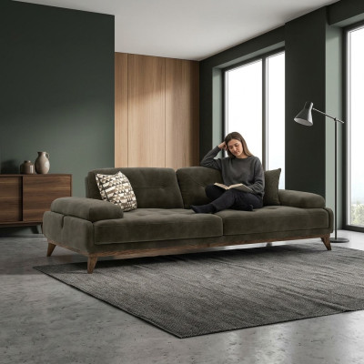 Luxus Polstermöbel Sofa Dreisitzer Couch Wohnzimmer Einrichtung Polster Stoff