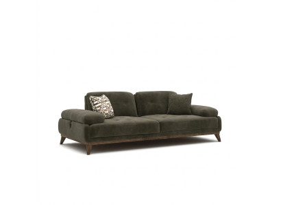 Grau Sofa Zweisitzer Polstermöbel Einrichtung Luxus Wohnzimmer Polster Stoff