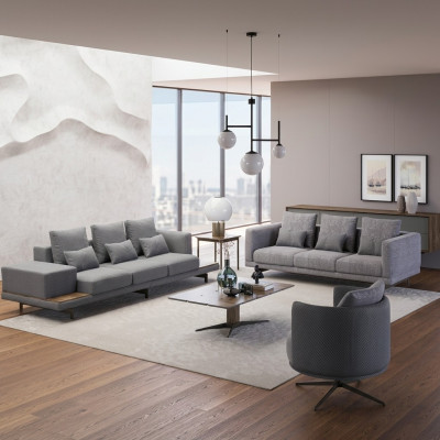 Sofagarnitur Wohnzimmer Modern Garnitur 2x Sofa Dreisitzer Polstermöbel Sessel
