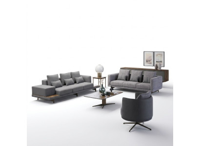 Sofagarnitur Wohnzimmer Modern Garnitur 2x Sofa Dreisitzer Polstermöbel Sessel