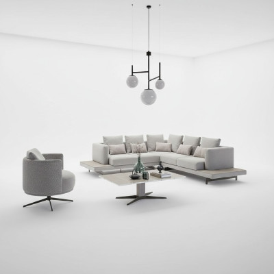Design Ecksofa L-Form Polstermöbel Luxus Wohnzimmer Couchtisch Einrichtung