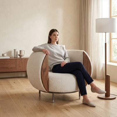 Modern Sessel Design Couch Polster Sitz Polstermöbel Wohnzimmer Einrichtung