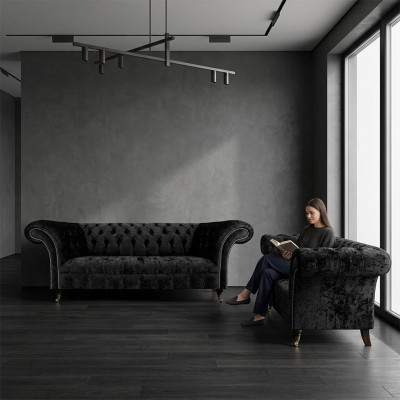 Neu Komplett Sofa Dreisitzer Couch Chesterfield Zweisitzer Sofas Wohnzimmer