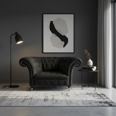 Wohnzimmer Luxus Sessel Polstersitz Chesterfield Polstermöbel Einrichtung