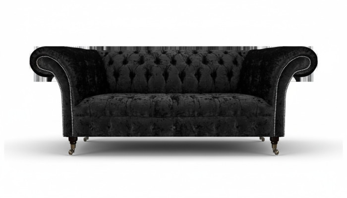 Luxus Dreisitzer Sofa Couch Wohnzimmer Chesterfield Stoff Polstermöbel