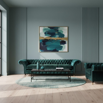Luxus Komplett Wohnzimmer Sofa Couch Dreisitzer Neu Chesterfield Sessel