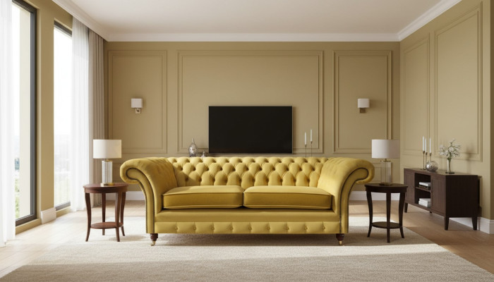 Luxus Sofa Zweisitzer Textil Couch Wohnzimmer Chesterfield Polstermöbel