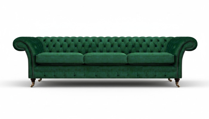 Polstermöbel Luxus Sofa Dreisitze Couch Chesterfield Wohnzimmer Textil