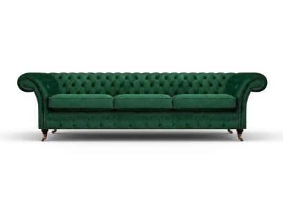 Polstermöbel Luxus Sofa Dreisitze Couch Chesterfield Wohnzimmer Textil